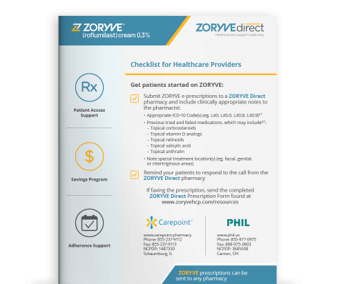 HCP ZORYVE Direct Flashcard thumbnail