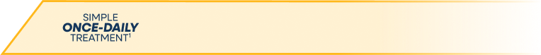 Simple once-daily treatment