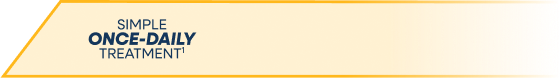 Simple once-daily treatment