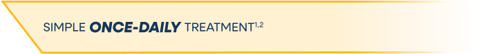 Simple once-daily treatment