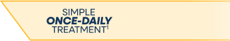 Simple once-daily treatment