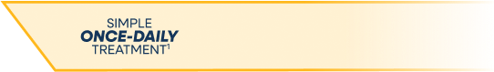 Simple once-daily treatment